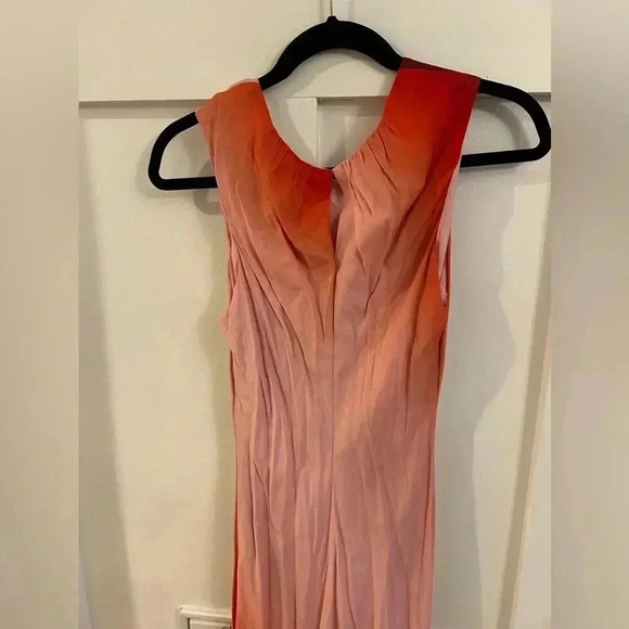 DONNA KARAN pink Ombré Midi Dress size 10 - Picture 5 of 7